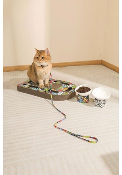 M-pets Urban Style Freestyle Kedi Karton Tırmalama Tahtası Renkli 50x30 Cm 244-54018.01