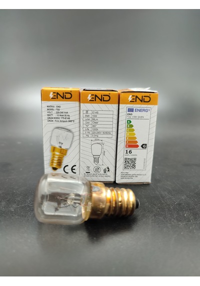 Fırın Ampulü E.14 15 Watt 3.adetli Paket