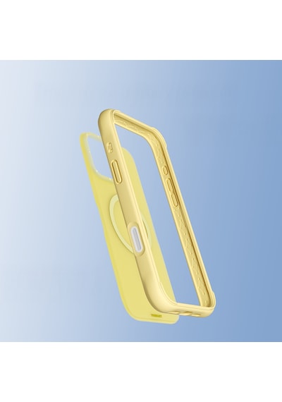 Apple Uyumlu iPhone 16 Pro Kılıf M-safe Şarj Özellikli Youngkit Macaroon Serisi Kapak Sarı