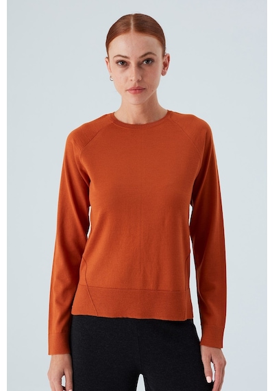 Peraluna Vanessa Pullover Merino Yünlü Yanları Yırtmaçlı Ince Kadın Triko Kazak Turuncu-turuncu Turuncu Peraluna Vanessa Pullover Merino Yünlü Yanları Yırtmaçlı Ince Kadın Triko Kazak Turuncu-turuncu Turuncu