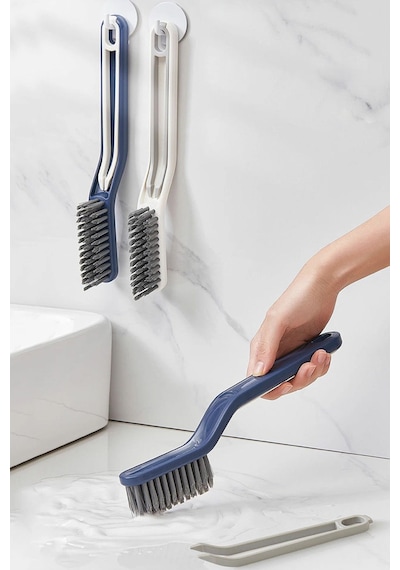 Thentech Kendinden Cımbızlı Banyo Fırçası Gider Temizliği İçin Cımbızlı Her Köşeye Girebilir Banyo Fırçası