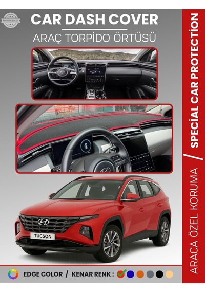 Hyundaı Tucson Nx4 2021-2024 Torpido Örtüsü Ön Göğüs Koruma Torpido Koruma Tam Uyum Uv Koruma - 403 Stiloto