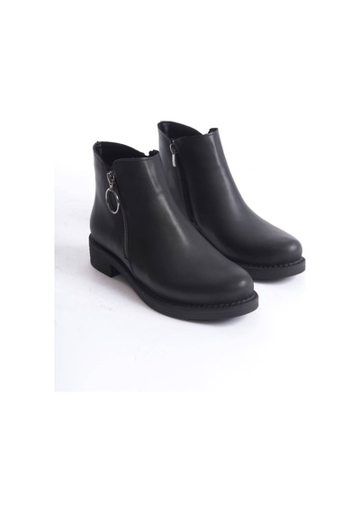DMR Elegance Th Colleciton Margaret Fermuarlı Ortopedik Taban Topuklu Kadın Bot - Cst - Siyah - 39 DMR Elegance Th Colleciton Margaret Fermuarlı Ortopedik Taban Topuklu Kadın Bot - Cst - Siyah - 39