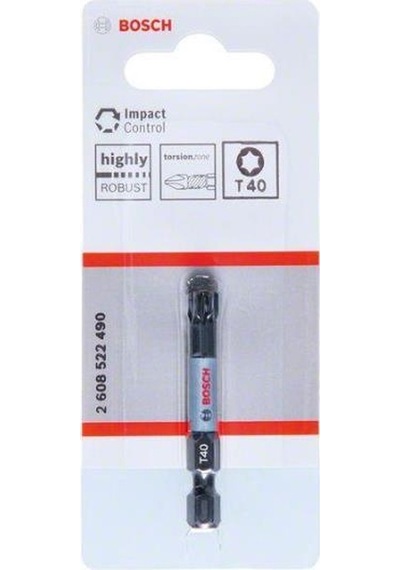 Bosch Impactc Torx Bits Ucu T40x50 Mm 1'li 2608522490