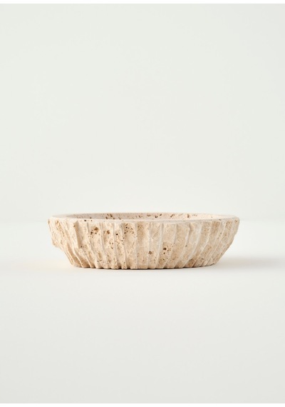 Bella Maison Ephesus Traverten Dekoratif Kase Naturel 20x5 Cm