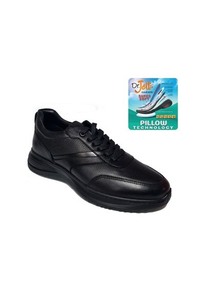 Komcero Dr.jells Bağlı Pıllow Tech Floter Deri Erkek Casual Ayakkabı K2341-2088 Siyah