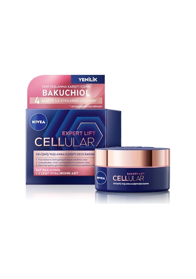 Cellular Expert Lift Doğal Retinol Alternatifi Saf Bakuchiol Ve Hyaluronik Asit İçeren Kırışıklık Karşıtı Ve N