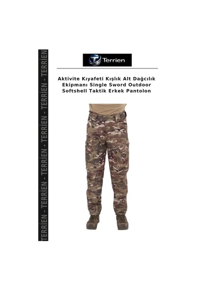 Terrien Aktivite Kıyafeti Kışlık Alt Dağcılık Ekipmanı Single Sword Outdoor Softshell Taktik Erkek Pantolon Çok Renkli