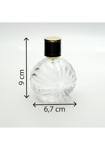 Parfüm Şişesi 100 Ml 2 Adet Top Desenli Model Kolay Kapama