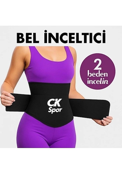 Sharpener Tummy Wrap Bel Korsesi 4 Mt Ayarlanabilir Bel İncelten, Ve Sıkılaştırıcı Waist Trainer Siyah