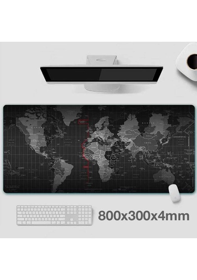 Ally Dünya Desenli Rgb Led Işıklı Oyuncu Mouse Pad 300 800 4mm- 5775