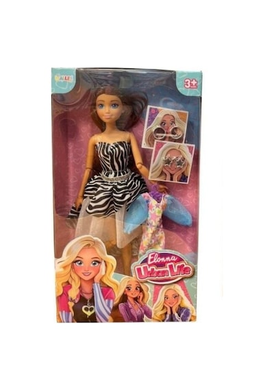 Elonna Urban Life Tam Eklemli Oyuncak Bebek 30 Cm - 2 Farklı Kıyafetli Ve Aksesuarlı Moda İkonu L