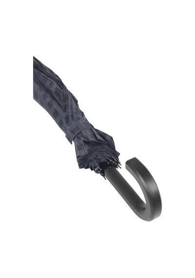 Marlux Rst Koyu Lacivert Kareli Ekose Fiber 16 Telli Erkek Baston Şemsiye M21marrst02r004 - Lacivert