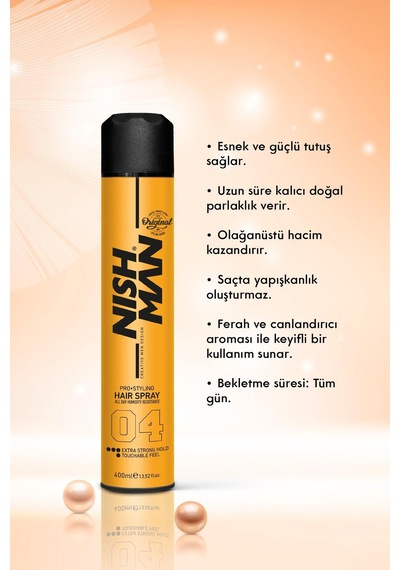 04 Ekstra Tutuş Saç Şekillendirici Sprey - 400 Ml