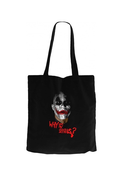 Joker How Alone You Really Are Siyah Kanvas Bez Çanta Siyah
