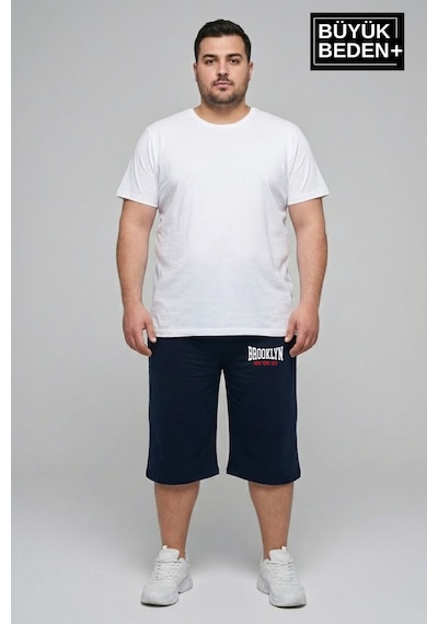 Süperlife Büyük Beden Erkek 3xl-6xl Rahat Kalıp Cepli Brooklyn 1970 Baskılı Penye Kapri Şort Spr26bsr591-03 Lacivert Süperlife Büyük Beden Erkek 3xl-6xl Rahat Kalıp Cepli Brooklyn 1970 Baskılı Penye Kapri Şort Spr26bsr591-03 Lacivert
