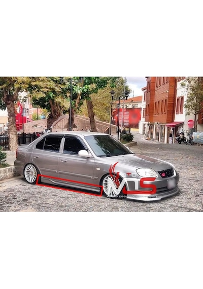 Hyundai Accent Admire Custom Marşpiyel Sağ Sol Takım Fiberglass Boyasız