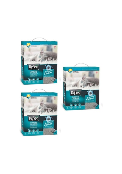 Reflex Aktif Karbonlu Topaklanan Kedi Kumu 6 Lt X 3
