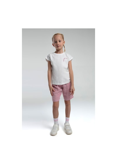 Rolypoly Kız Çocuk Beyaz Bermuda Takım 5274-47651 Beyaz