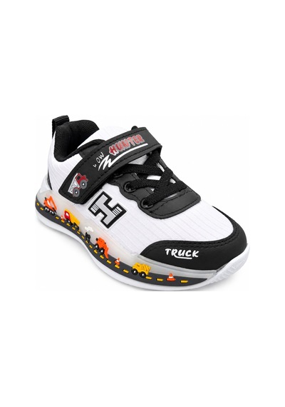 Papucumun Dünyası Çocuk Kız/erkek Işıklı Su İtici Özellikte Rahat Sneaker Beyaz