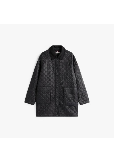 Tommy Hilfiger Padded Nylon Reg Quılted Coat Kadın Siyah Parka - Ww0ww46448 Siyah