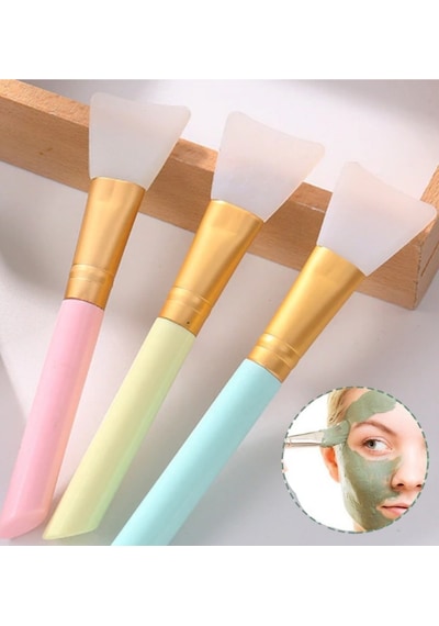 Mucit Home 2 Li Krem Maske Spatulası Kolay Uygulama Fırçası