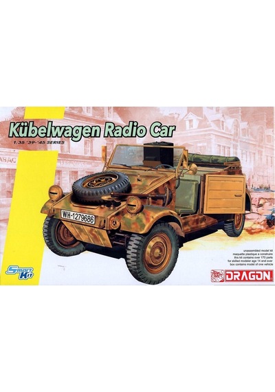 Dragon 6886 1/35 Ölçek, Kübelwagen Telsiz Aracı Plastik Model Kiti