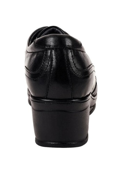 Forelli 57602-G Defne Siyah Kadın Comfort Deri Ayakkabı