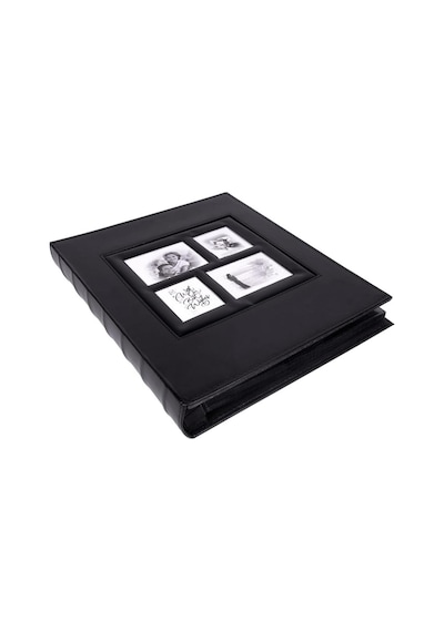 10x15cm 500'lük Siyah Deri Fotoğraf Albümü Büyük Boy