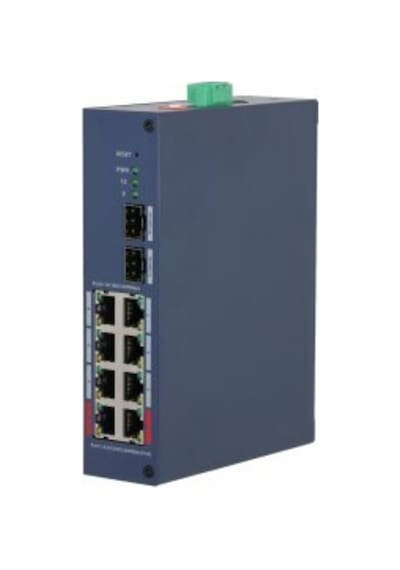 Dahua Chs4210-8gt-110 8 Port Poe 2 Port Sfp Gigabit Yönetilebilir Poe Switch 110w