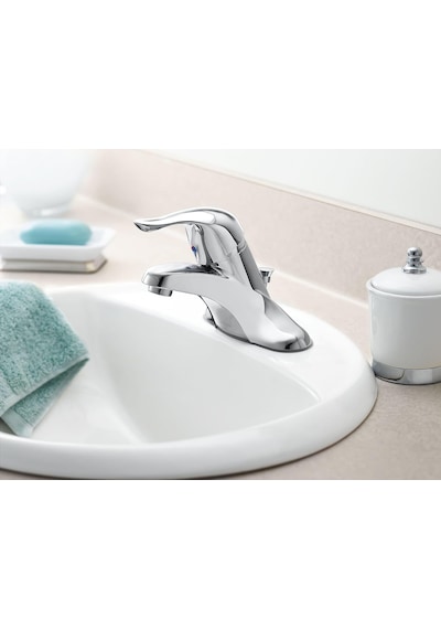 Moen L4625 Chateau Tek Kolu Düşük Ark Banyo Bataryası, Krom, 0.37 Diğer