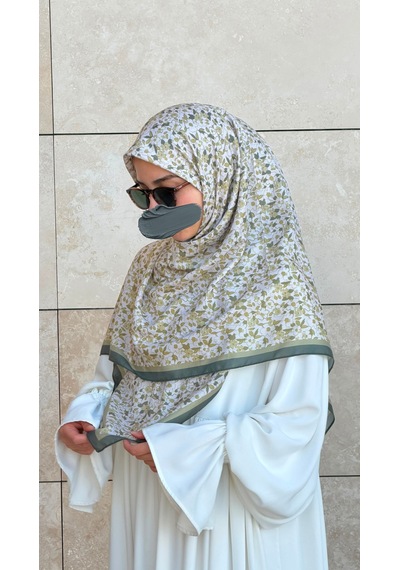 Qalortex Scarf Meyra Desen B.boy Eşarp - Çağla