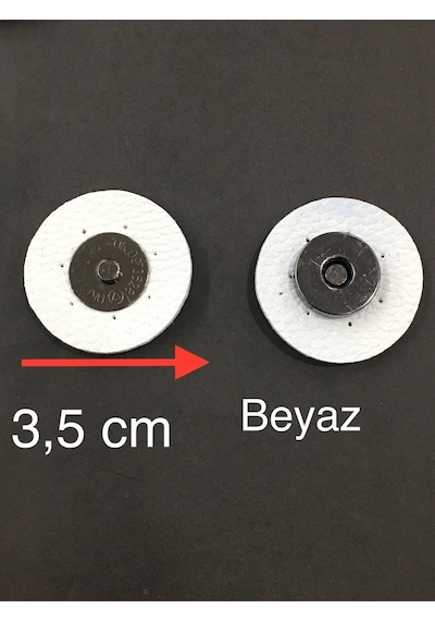 Karantuhafiye Deri Çanta Çıtçıt Mıknatıslı 2 Li Set Beyaz Beyaz