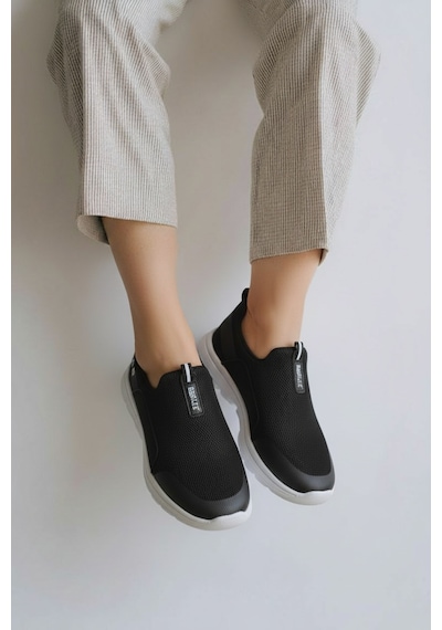 2231-Best of Anatomik Tabanlı Ultra Hafif Bağcıksız Unisex Yürüyüş Ayakkabısı Siyah - Gri