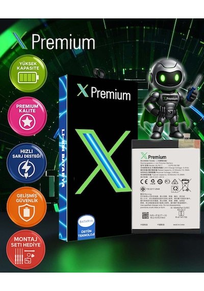 Xpremium Oppo A16k Uyumlu Batarya Pil Süper Yüksek Kalite 4230 Mah Blp817