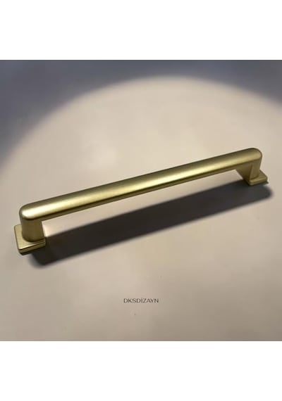 5 Adet Aysima Mat Altın Dolap Kulpu 160 Mm Metal Sağlam Yapı Modern Mobilya Kulpu Açık Kahverengi