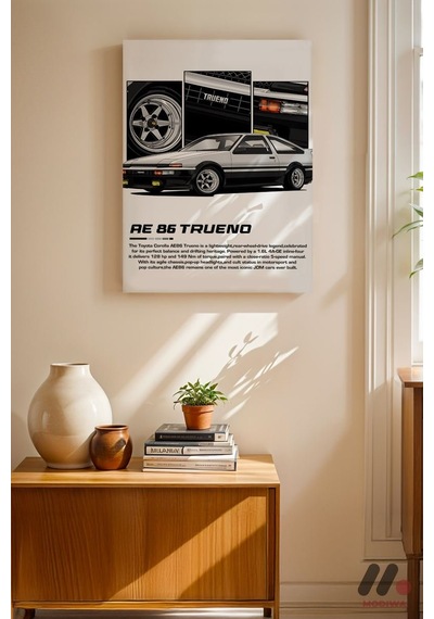 Toyota Ae86 Trueno Jdm Poster, Çerçevesiz Yüksek Kalite Duvar Afişi - Oto Severlere Özel Hediye
