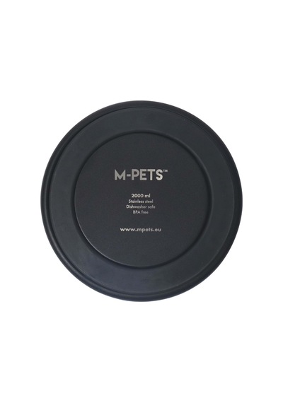 10530699 M-pets Eskımo Çift Cidarlı Mama Kabı 2l Black