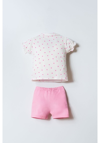 U.s. Polo Assn. Kız Bebek Beyaz Şort Takım 5274-50156 Beyaz
