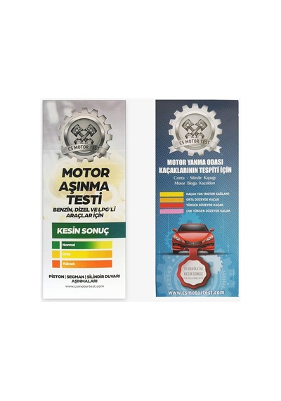 Cs Motor Test Aşınma Ve Conta Kaçak Testi- Avantajlı 2'li Paket