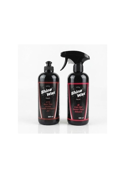 Shine Wax Demir Tozu Temizleyici & Lastik Parlatıcı Jel 500 Ml 2'li Set