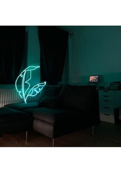 Neon Led Işık Mohikan Gece Lambası Renkli