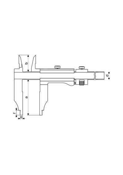 Fett 0-600mm Pld Ekonomik Tip Mekanik Ekstra Uzun Çift Çene Kumpas