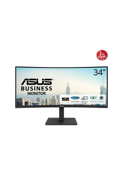 Asus Va34vcpsr 34 Va Kavisli Freesync 3440x1440 4ms 100hz 300cd Kavisli Çerçevesiz Monitör
