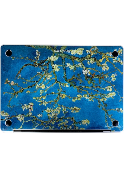 Apple Uyumlu MacBook Air M1 Kılıf Flower03nl Yapıştırma Laptop Koruyucu Kaplama Sticker A2337 İle AÇIK YEŞİL