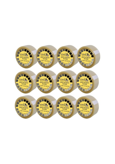 Koli Bandı Şeffaf 45x100 12 Li 1 Paket Artlantis Koli Bantı 45*10