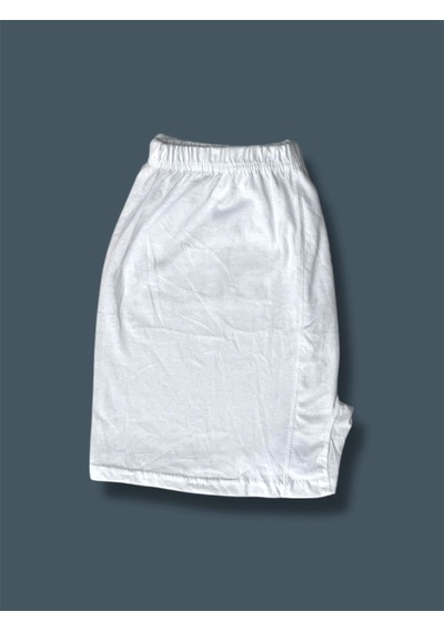 Pamuklu Arjantin Paçalı Erkek Boxer 12'li Beyaz