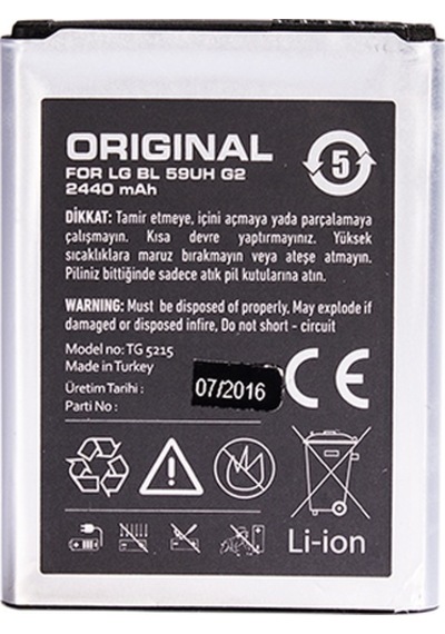 Tiger LG Uyumlu G2 Mini D610 Bl-59Uh Batarya 2440 Mah
