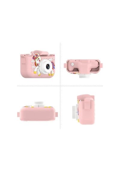 Hallow D12393PU 1080P 48 MP Unicorn Dijital Çocuk Kamerası