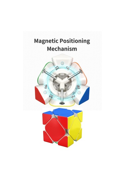 Moyu Rs Skewb Magnetic Cube - Mıknatıslı Standlı Tornavidalı Stickersız Akıl Zeka Küp